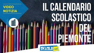 Calendario scolastico Piemonte 202021 tutto quello da sapere [upl. by Goober]