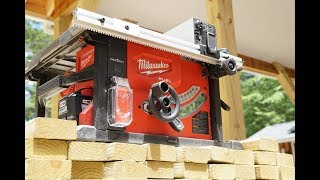 Milwaukee M18 FUEL Cordless 814quot Table Saw Review [upl. by Ahseryt]