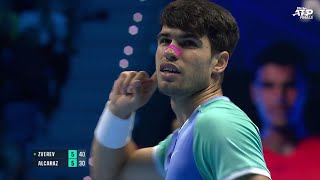 2024 ATP Finals Tennis Alexander Zverev vs Carlos Alcaraz Highlights 🔴 [upl. by Airol841]