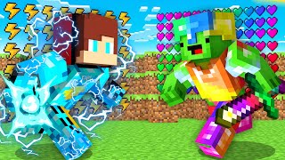 SUPER STORM Armor JJ vs RAINBOW Armor Mikey in Minecraft Maizen JJ and Mikey maizenofficial [upl. by On205]