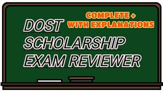 DOST SCHOLARSHIP EXAM REVIEWER COMPLETE  WITH EXPLANATIONS [upl. by Rayham84]