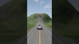 Cars Vs Extreme Bollard Crash shorts beamngdrive [upl. by Eniamahs]