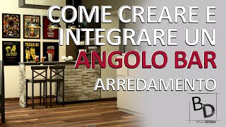 COME CREARE E INTEGRARE UN ANGOLO BAR  Belula Design [upl. by Marietta]