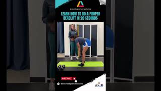 Learn How To Do a Proper Deadlift In 20 Seconds [upl. by Rosanne687]