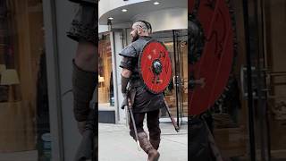 Ragnar Lothbrok Walking in Public ragnarlothbrok fashion foryou reactionvideo cosplayfashion [upl. by Bbor]