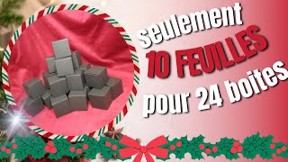 TUTO BOITE CALENDRIER DE LAVENT FACILE ET ECONOMIQUE  60 jours avant Noël  Chat Scrap [upl. by Paryavi899]