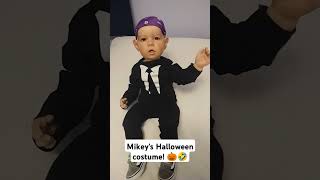 Prison Mike 💜😜👦 reborns cute funny halloween theoffice [upl. by Hashum]