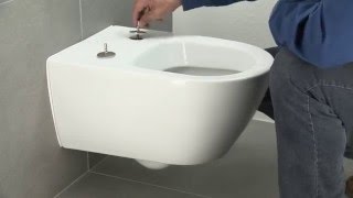 Установка унитаза со скрытыми креплениями Villeroy amp Boch SupraFix 20 [upl. by Ahsinit987]