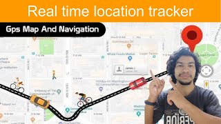 Real time location tracker app on leafletjs  HTML5 geolocation  Tekson [upl. by Hallsy772]