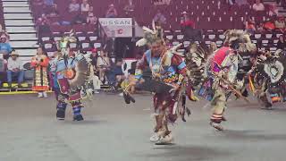 mens traditional at calgary stampede powwow 2024 song 1 SUNDAY FUNDAY [upl. by Stulin]