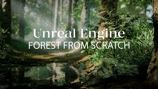 How to create forest in Unreal Engine 5  Lighting landscape foliage  Exterior in Unreal Engine [upl. by Michaella]