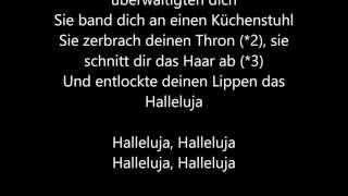 Leonard Cohen  Hallelujah Deutsche Übersetzung  German Lyrics [upl. by Anrev]