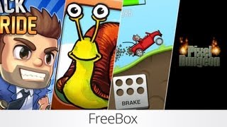 FreeBox 5  Jetpack Joyride Zachraň šneka Hill Climb Racing Pixel Dungeon [upl. by Dyer]