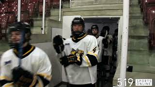 Under 18 Hockey  Lambton Jr Sting vs Kitchener Jr Rangers [upl. by Adamsun]