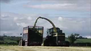 John Deere 6850 amp 6610 Harvesting Silage [upl. by Aihsila]