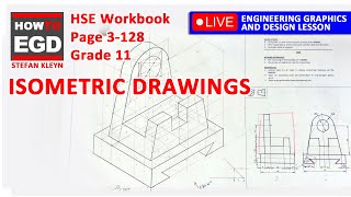 How to draw an Isometric Drawing  HSE  Page 312  Grade 11 [upl. by Potts993]