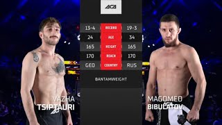 Важа Циптаури vs Магомед Бибулатов  Vazha Tsiptauri vs Magomed Bibulatov  ACA 161 [upl. by Laehcor676]