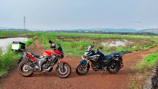 Riding a New HONDA CB200X 2024 model 😍🔥 cb200x bikereview review [upl. by Anikram498]