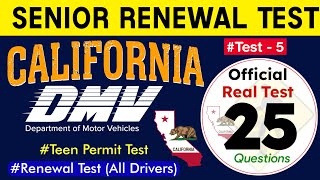 California DMV Written Test 2024  DMV Senior Renewal Test 2024 California Updated New Questions [upl. by Abramo]