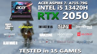 New ACER ASPIRE 7 i5 13420H  RTX 2050 Gaming Benchmark Test  Tested in 15 Games  RTX 2050 [upl. by Dearman]