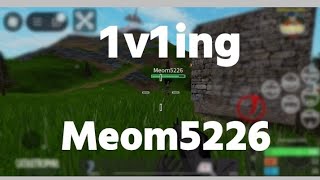 1v1ing Meom5226 Catastrophia Roblox [upl. by Iana]