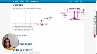 Which is correct for the line emission spectrum for hydrogen [upl. by Jessy]