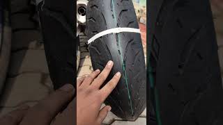 Wide tyre in yamaha r15  ceat sportsrad soft compund tyer 15060 ZR17 [upl. by Mathia]