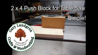 2x4 Table Saw Push Blocks EASY Ep201908 [upl. by Enairb]