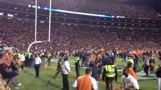 Auburns Chris Davis wins the 2013 Iron Bowl Winning endzone POV [upl. by Zia]