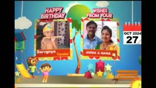 Kushi tv birthday wishes quot27102024quot [upl. by Franckot]