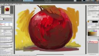 AZPainter 2  Water Brush test I [upl. by Eelyme]