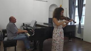 Valentina Celebic Violin Concerto No1 in A minor JB Accolay [upl. by Roosnam]