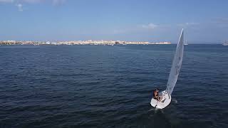 Laser sailing  Scuola di vela quotAllarrembaggioquot Siracusa [upl. by Vinia]