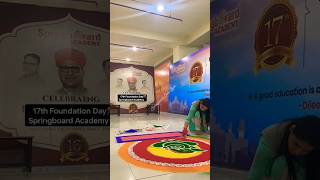 17th Foundation Day 🎊 springboard viral shortvideo dileepsir rajveersir celebrity funnyvideo [upl. by Adnalohs]