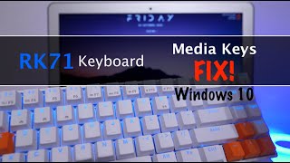 RK71 Media Keys FIX  SharpKeys  Windows 10 [upl. by Airot]