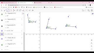 Bisectriz de un ángulo en GeoGebra [upl. by Retseh]