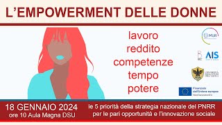 Lempowerment delle donne  18012024 [upl. by Jona]