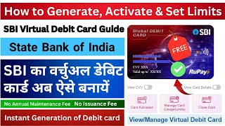 SBI Virtual Debit Card Kaise Banaye  SBI Virtual Card Apply  How to make SBI Virtual Debit Card [upl. by Keever]