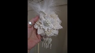 SOLD  Beautiful Shabby Chic Bits amp Bobs Flower Tutorial  jennings644 [upl. by Holmun]