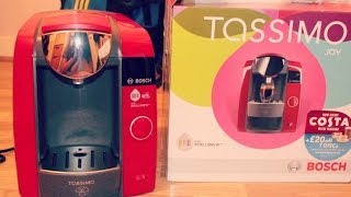 Tassimo T43 Joy Red  Unboxing HD [upl. by Eduam]