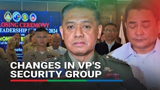 Sara Duterte security to be replaced with new military police personnel – AFP chief [upl. by Lyon]