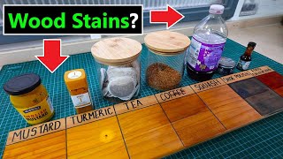 Alternative Wood Stains You Might Find at Home DIY Experiment [upl. by Keffer]