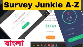 Survey Junkie New Account Create AZ Full Bangla Tutorial  Online USA Survey Income [upl. by Mufinella]