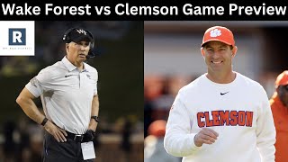 Wake Forest vs Clemson Game Preview  College Football Game Predictions [upl. by Locke]