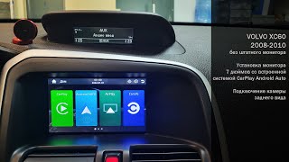 Volvo XC60 20082010 без штатного монитора Подключение CarPlay Android Auto [upl. by Cj]