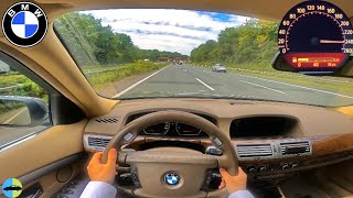 BMW 730d Acceleration with 300 HP E65  POV Probefahrt Testdrive  4K [upl. by Woodley119]