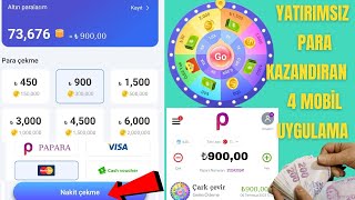 PARA KAZANDIRAN 4 MOBİL UYGULAMA  Kayıt OL 200 TL kazan  İnternetten Para Kazanma  Para Kazanma [upl. by Nepean]