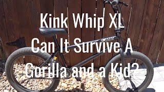 Kink Whip XL BMX Bike Review  240 Pounds on on a BMX [upl. by Halihs]