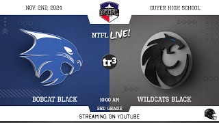 NTFL Youth Football  Bobcat Black at Wildcats Black 3rd Grade1121000 ADenton Guyer HS 1 [upl. by Pollock804]