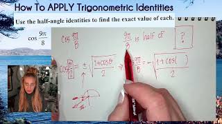 Use a halfangle identity to find cos9π8 [upl. by Dercy]